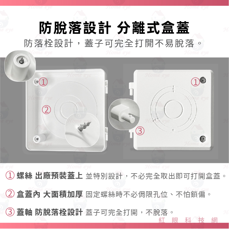 台灣製 耐候側掀盒 白色 黑色 ABS 抗UV集線盒 室外監控防水盒變壓器收納 監視器收線盒 接線盒